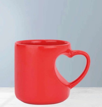 Inner heart handle mug